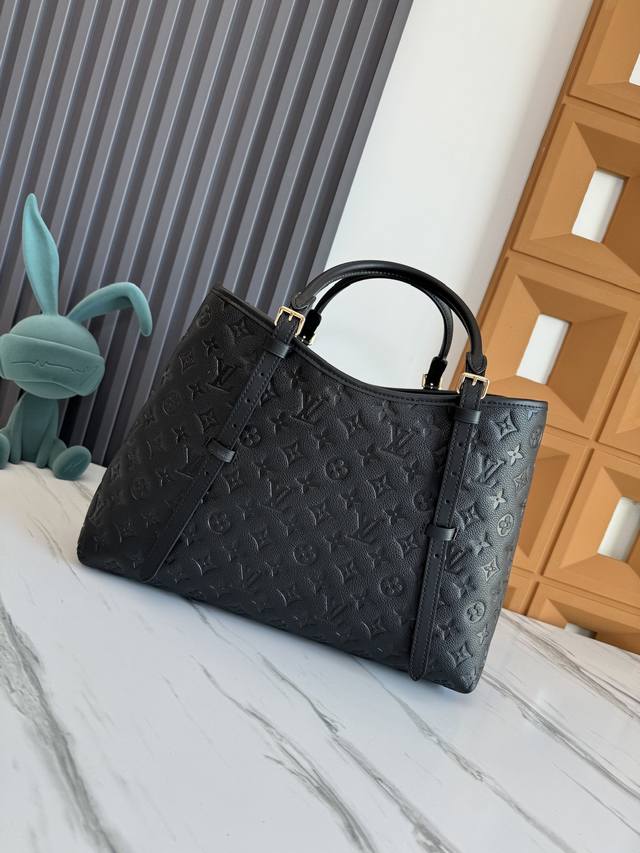 Top-Grade Original Leather, Dynamic Chip M47185 Large Black This Babylone Tote H