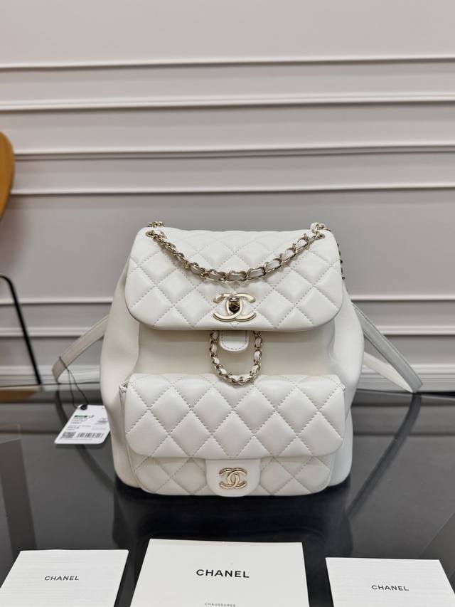 Arrived Chanel C Large Duma Backpack Made Of Imported Sheepskin, The Attendance