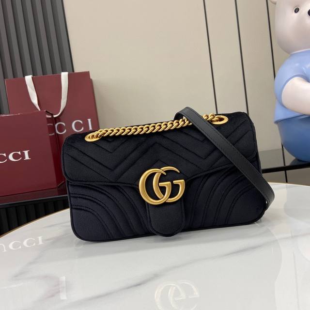 Comes With Full Original Counter Packaging Gg Marmont Chain Shoulder Bag Feature