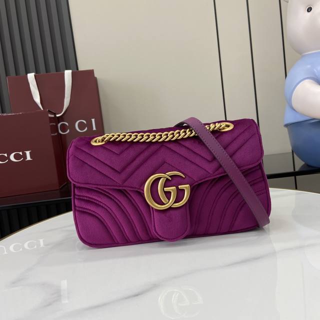 Comes With Full Original Counter Packaging Gg Marmont Chain Shoulder Bag Feature