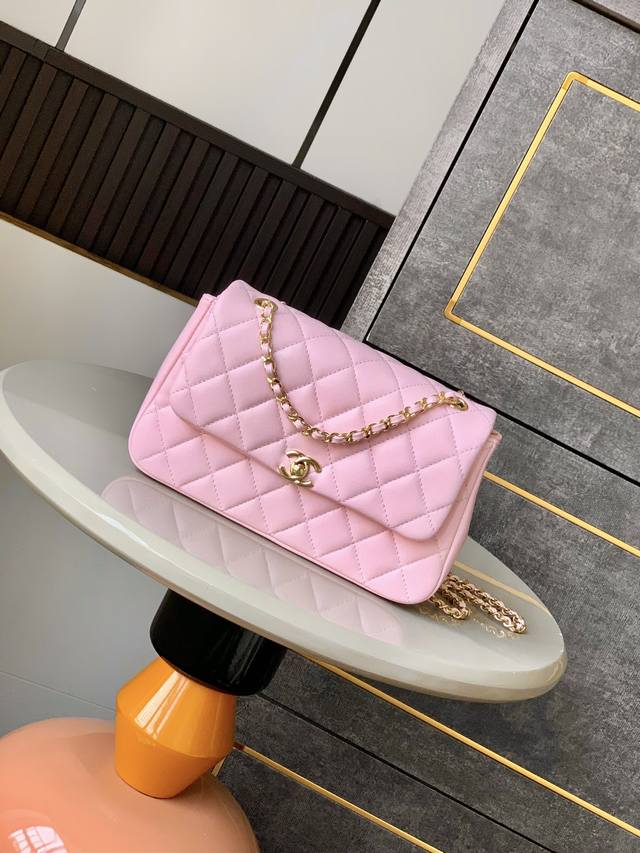 Pink Large Size! Ohanel's New Spring And Summer 25S Flap Mobile Phone Bag, Becau