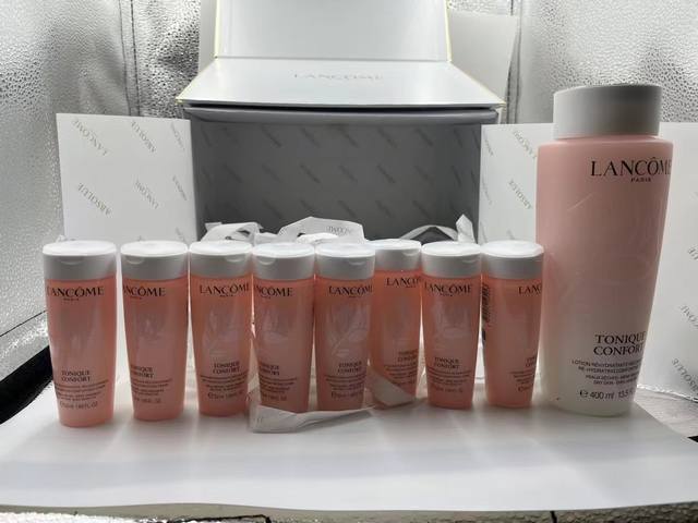 Exclusive Lancome's New Pink Water 8+1 Set! Contains: 400Ml* Ml*8.