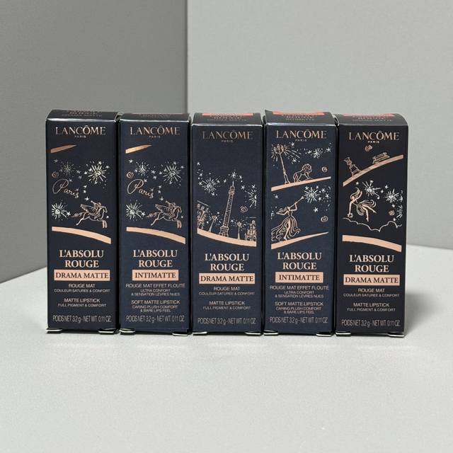 High-End Quality Lancome Christmas Starry Lipstick! Color Numbers: 296#, 196#, 2