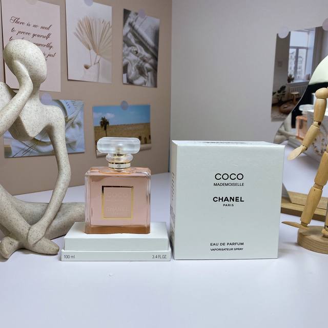 High-End Quality Chanel Wooden Box Gift Box Coco Mademoiselle Fragrance 100Ml Ch