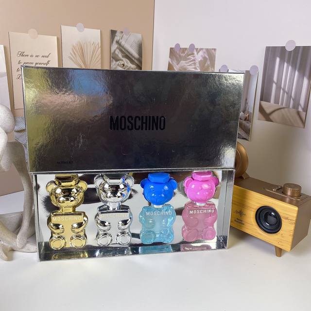 Original Quality Mengxiannu Silver Fantasy Teddy Bear Medium Sample Four-Piece S