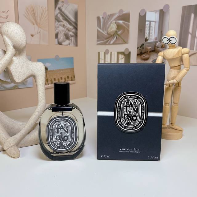 High-End Quality Diptyque Gift Box Black Label Tan Dao Eau De Parfum 75Ml Diptyq