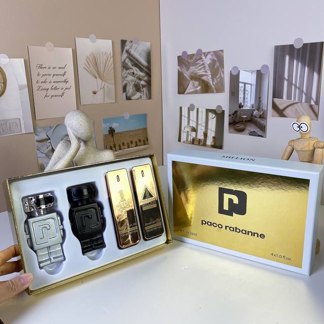 Original Quality Paco Robot Million Men's Sample Four-Piece Set 30Ml 4, With Noz
