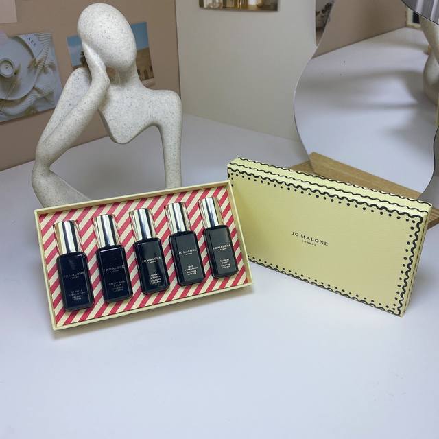 High-End Quality Jo Malone Perfume Sample 9Ml Five-Piece Set Black Bottle Fragra