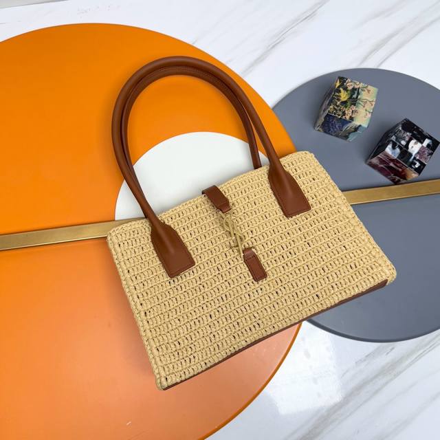 Straw Bag Is Coming - Hand-Held Woven Bag Is Here~ Full Of Artistic Atmosphere,