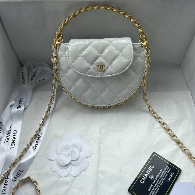 Chanel23K Large Hula Hoop Is Available In Sheepskin And Patent Leather, The Cros