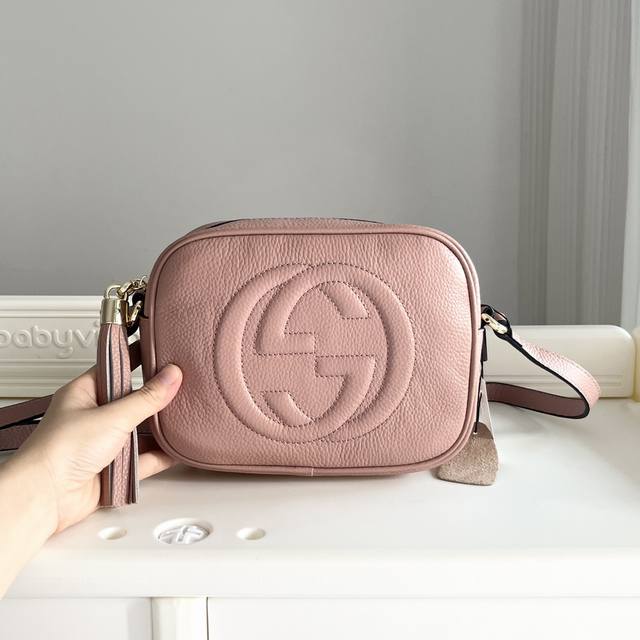 Real Shot# Only Made Of Top Layer Leather Model Number: 308364 Nude Pink Size: 2