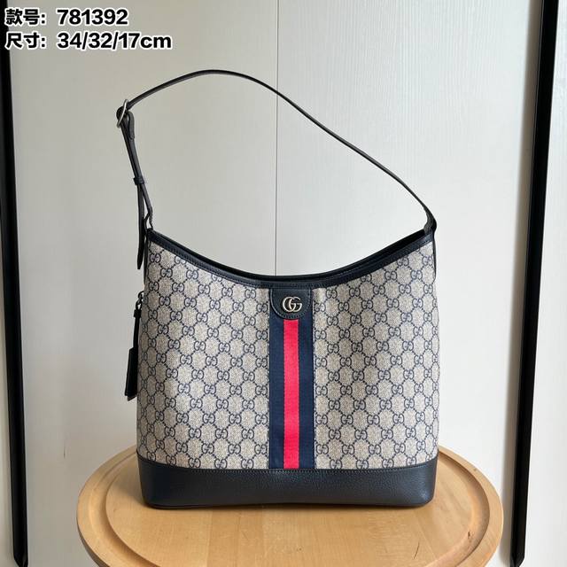 Real Shot# Model 781392 Large Size Size 34 32 17Cm Gucci Ophidia Hobo Underarm B