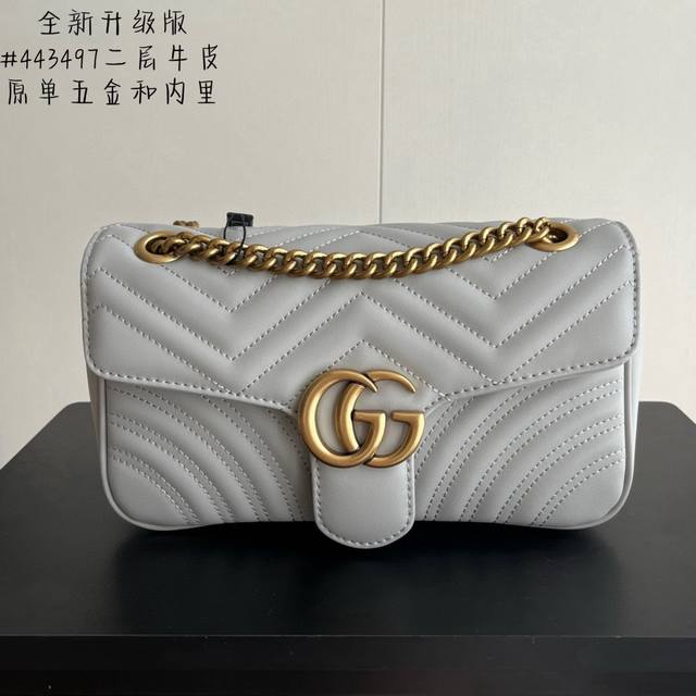 Upgraded Version Real Shot# Style Number: 443497 Size: 26-7-15Cm Gg Marmont Medi