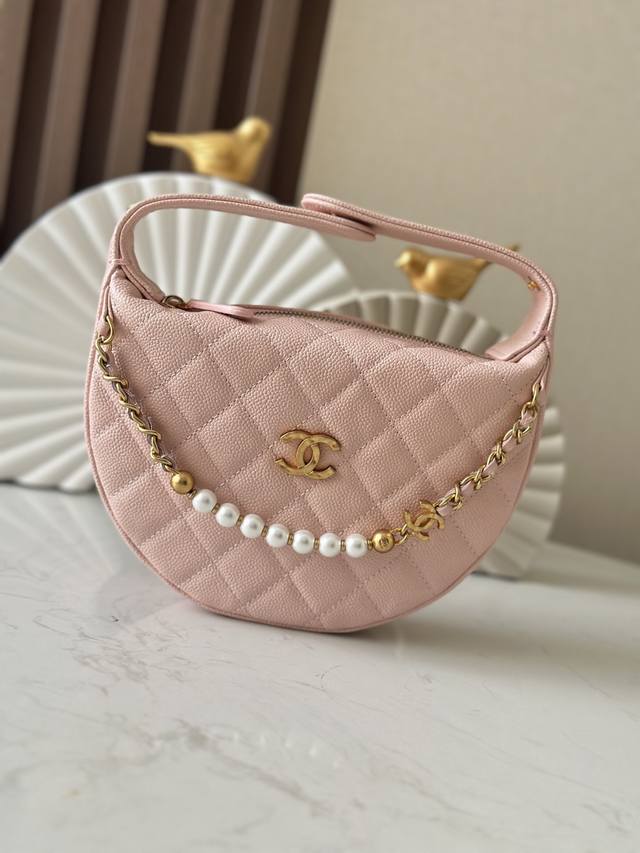 Original Leather New Spot 25S Pearl Hula Hoop Clutch Bag Every Season's Small Ba