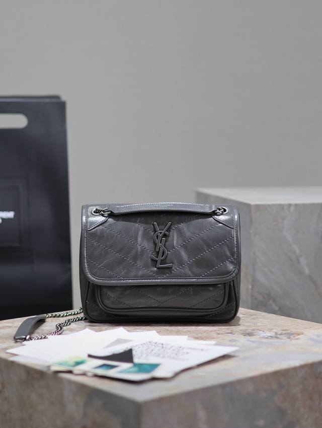 Original Leather Original Leather Small Size 22Cm_ #Dark Gray# The New Version O