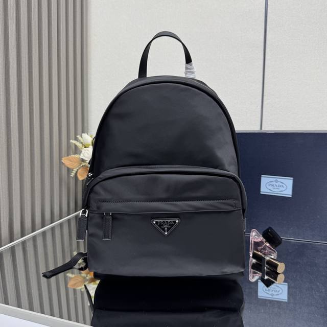 Top Original New Style Backpack Latest Backpack 2Vz066 Cloth Triangle Black Made