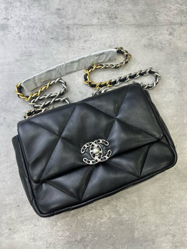 1160 Black Silver 19Bag 3Rd Generation Global Code Check Channel Goods 26Cm Bran
