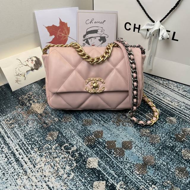 Color: Pink! Chanel New Model: As1160 Autumn And Winter Large Diamond Tofu Bag: