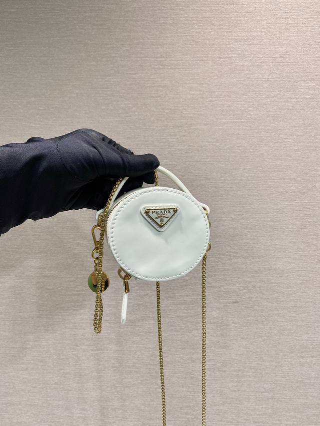With Counter Packaging Patent Leather Small Round Bag 1Nr023 This Round Mini Bag
