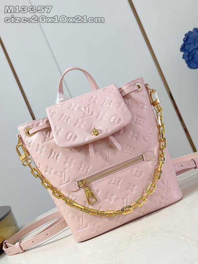 Factory Price P Top Original M13357 Pink Coussin Backpack The Small Handbag Join
