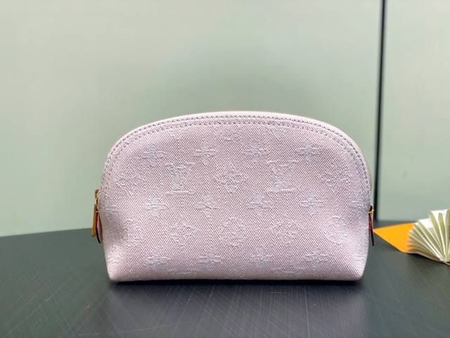 Original Boutique M13751 Pink Denim Variable Code Chip Version Cosmetic Bag Poch