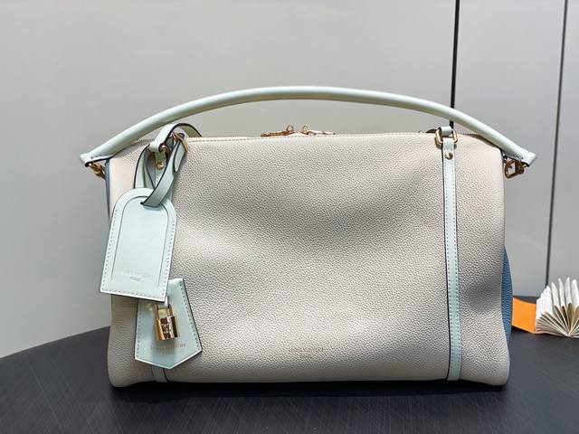 Original Boutique M13668 Milkshake White Full Leather Speedy Pillow Bag Speedy B