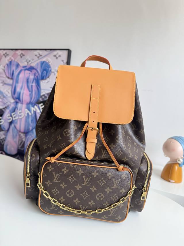 Overseas Original M44658 Exclusive Real Shot! The Trio Backpack Is A Monogram Ca