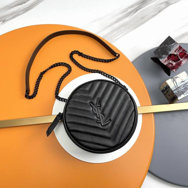 Caviar With Black Buckle The Latest Vinyle Cute Little Round Bag Is Here! Made O
