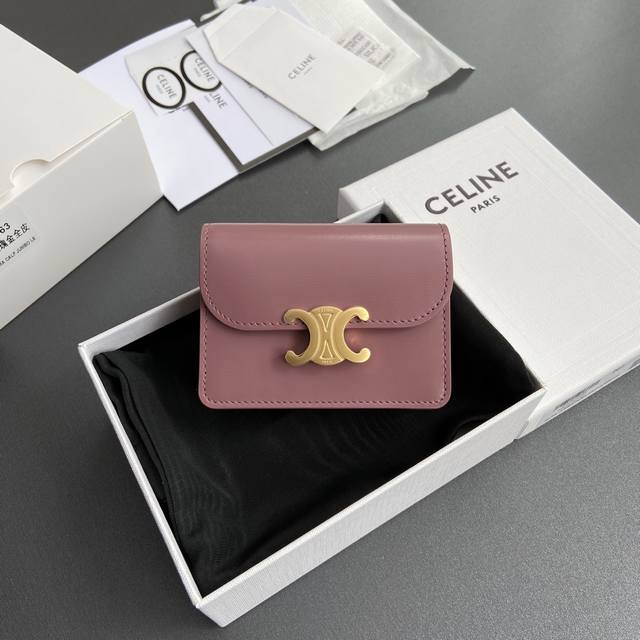 Extra-Grade Pure Steel Hardware Original Leather Triomphe Shiny Cow Leather Busi