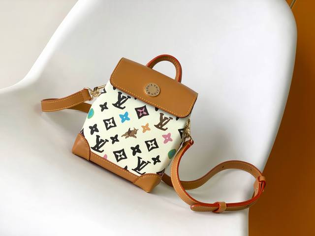 Top Original Single M83429 White Nano Steamer Handbag Made Of Monogram Eclipse C