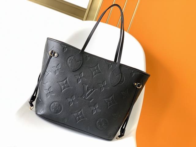 Top Original M45685 Black M45684 Beige M45686 Grey All-Leather Embossed Neverful