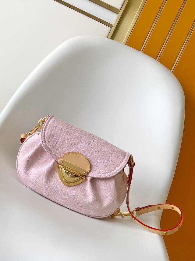 Dynamic163 M46829Bluem13347Pink. The Original Sunset Bag Features Monogram Denim