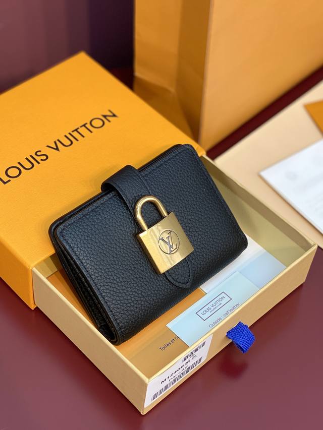 M 8 Black! Made Of Top-Grain Cowhide, The Portfoille Locky Wallet Model Celebrat