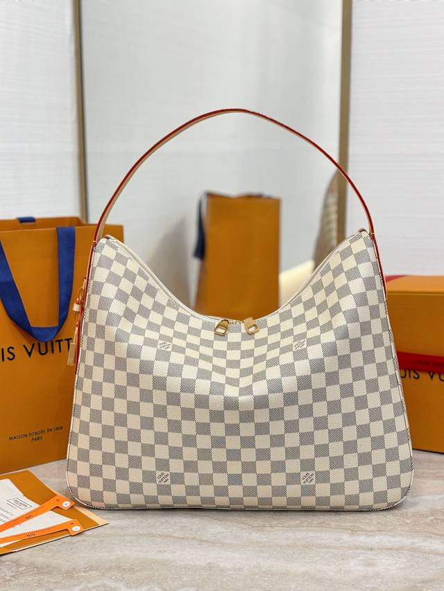Top Original Slouchy Medium Handbag N00126 White Check This Slouchy Medium Handb