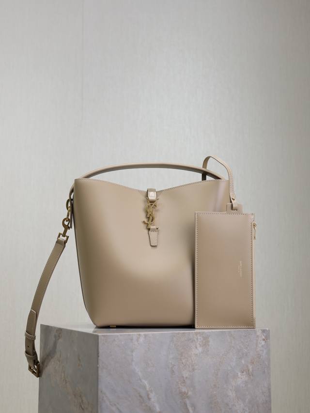 Apricot Le 5A7 Series New And Beautiful Bucket Bag With Handles_New Bag Shape, M