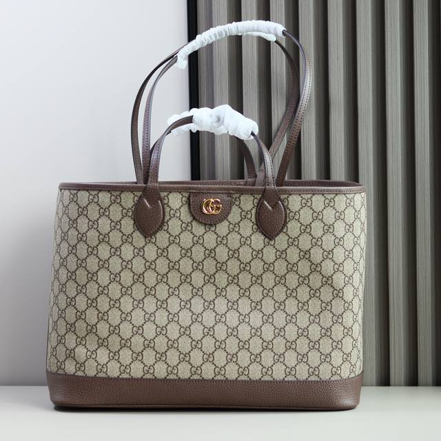 Top Original Single Ophidia Series Medium Tote Bag Style Number 739730 Color: Br