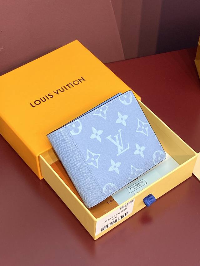 Factory Price P M14111 Sky Blue! Short Clip, Mul Tiple This Wallet Louis Vuitton