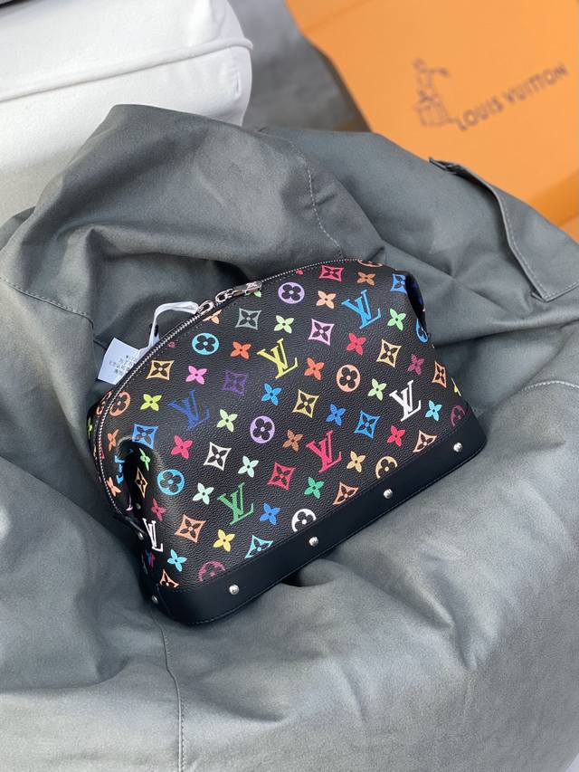 Factory Price P M13743 Black Color! Murakami Takashi Pochette Cosm Tique Large C