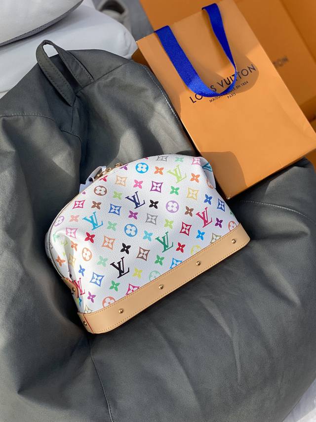 Factory Price P M13743 White Color! Murakami Takashi Pochette Cosm Tique Large C