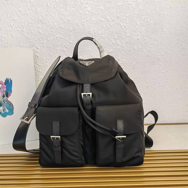 Top Original New Backpack 2Vz110 New Color This Nylon Backpack Is Trimmed With E