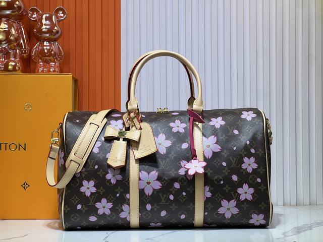 M41416 Murakami Takashi Sakura This Keepall Bandouli Re 45 Travel Bag Is Made Of