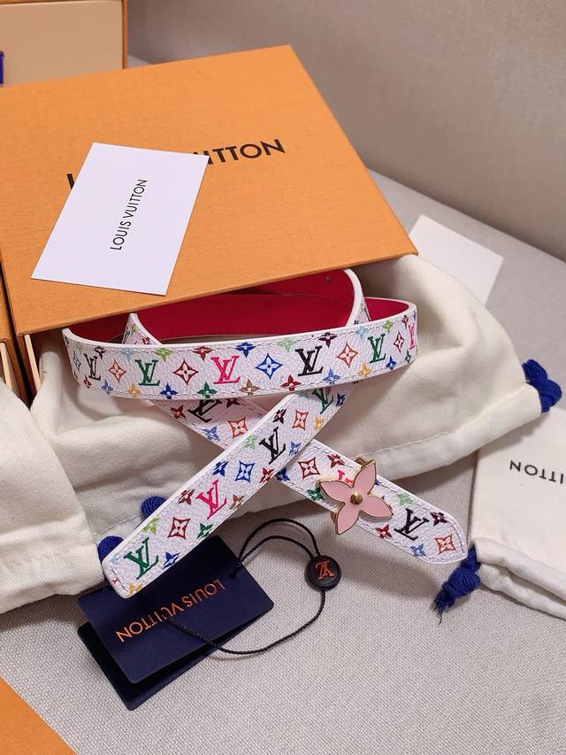 High Quality Original Product, Lv Takashi Murakami Co-Branded Belt. Practical An