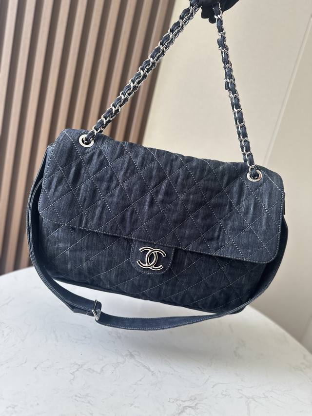 Original Leather Super Cool Chane 1 One-Shoulder Crossbody Large Airport Bag Uni