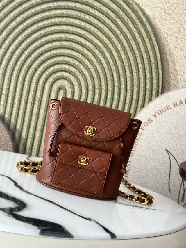 Original Leather A Large Chanevintage Backpack In Stock It Is No Exaggeration To
