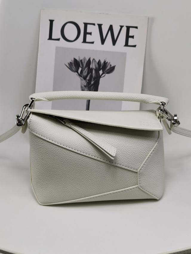 Original Leather Puzzle Edge Handbag Latest Version With Adjustable Shoulder Str