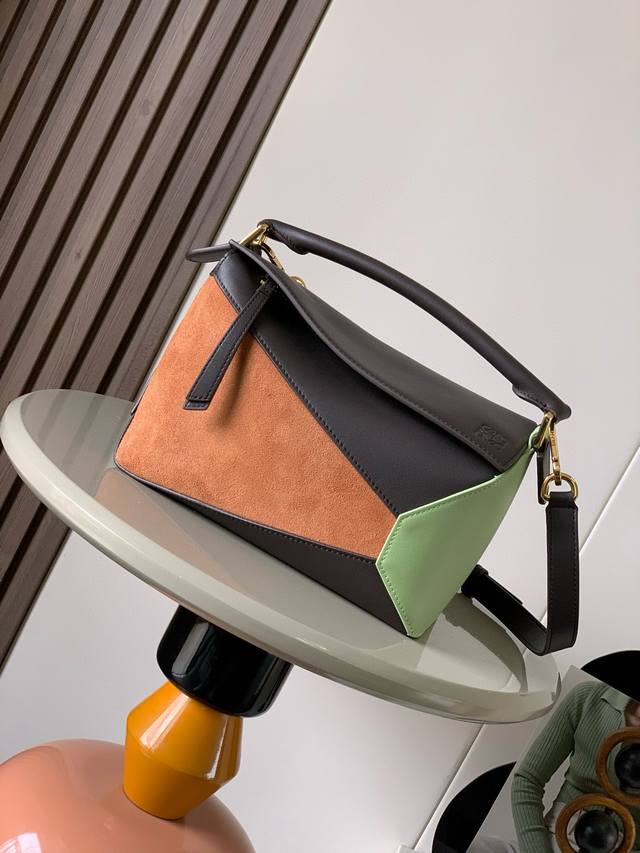 Original Leather New Version Of Geometric Bag Small 24Cm Puzzle Handbag! Origina
