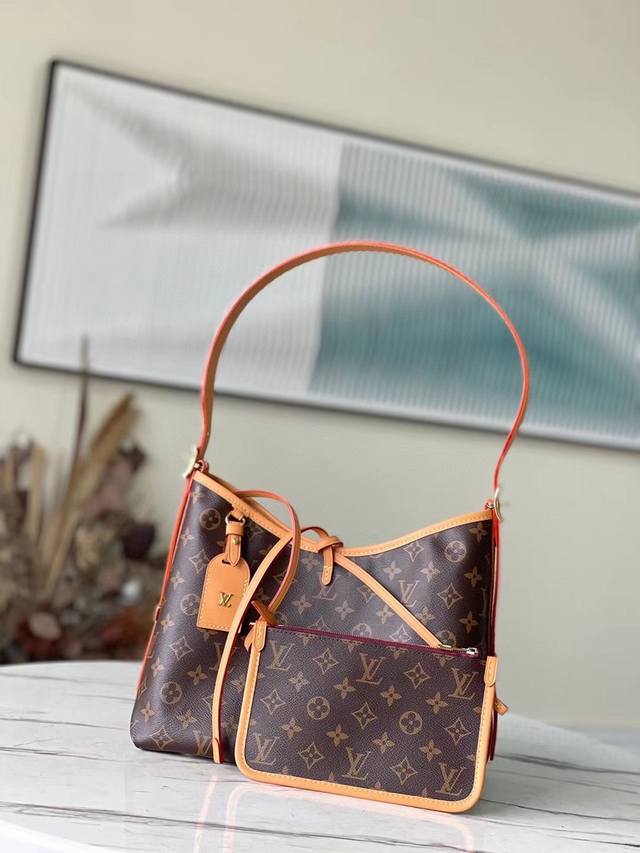 Original Leather Top-Grade Original M46203 The Small Carryall Handbag Is Made Of