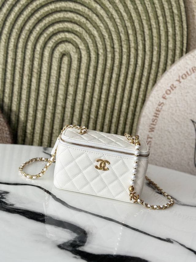 Genuine Grade Latest Cosmetic Box Bag Chane1 25S New Style Pearl Chain I Want To