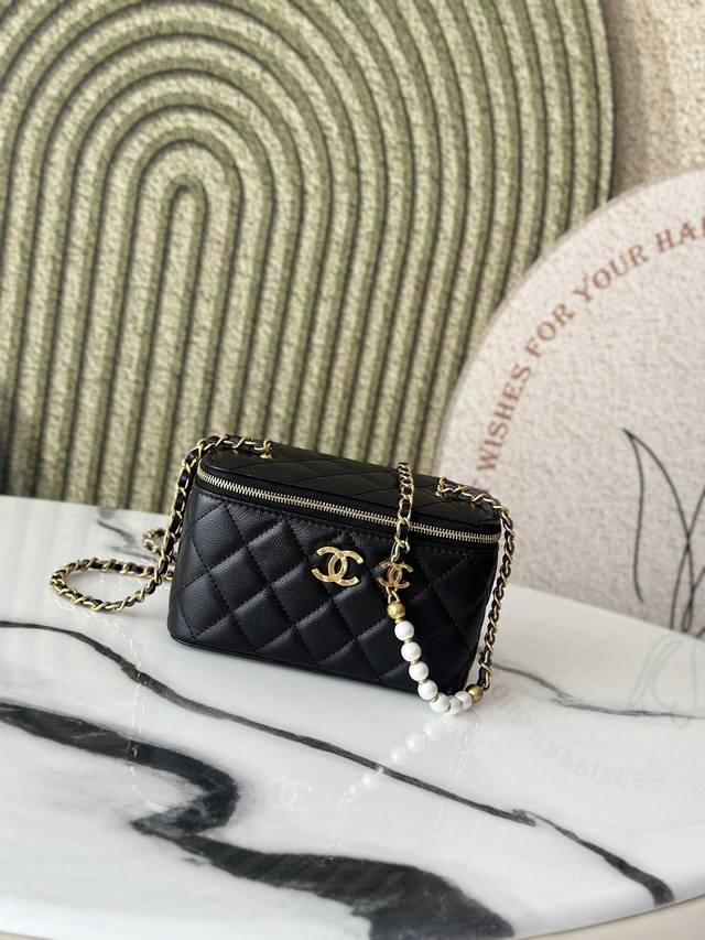 Genuine Grade Latest Cosmetic Box Bag Chane1 25S New Style Pearl Chain I Want To