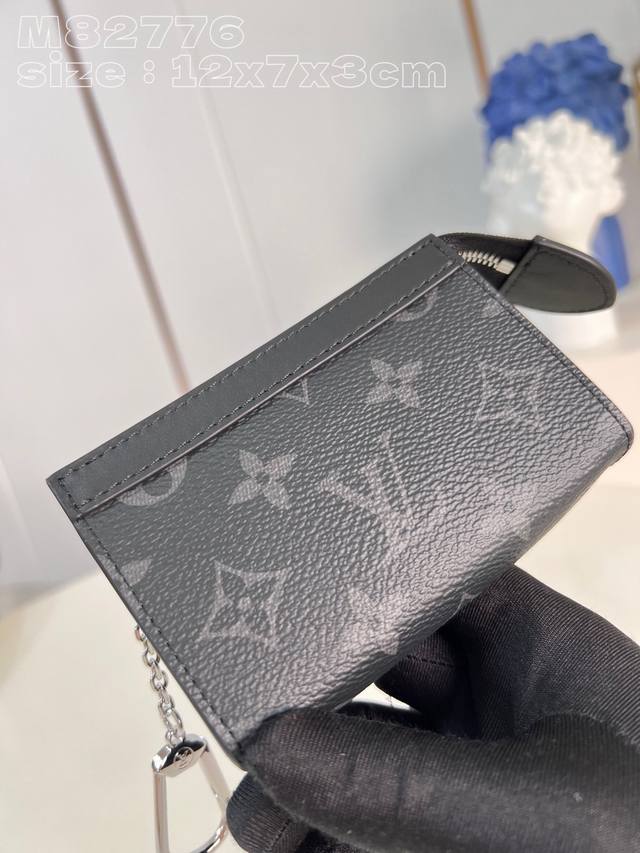 Top Original Single Home Real Shot M82776 Black Flower This Voyage Key Bag Uses